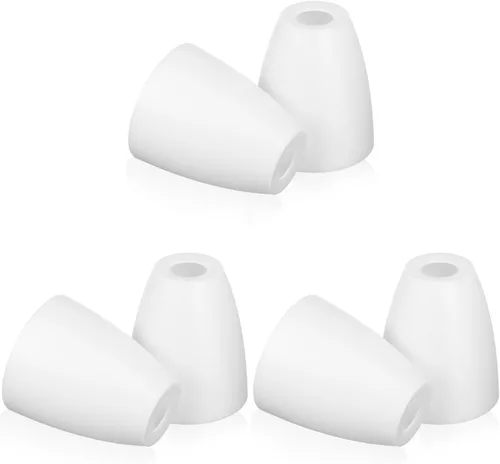 Vista 10 de Uonlytech Pantalla de lámpara de plástico de 7.87 x 3.93 x 4.52 pulgadas, pequeña pantalla esmerilada para mesa de escritorio y lámparas de pie