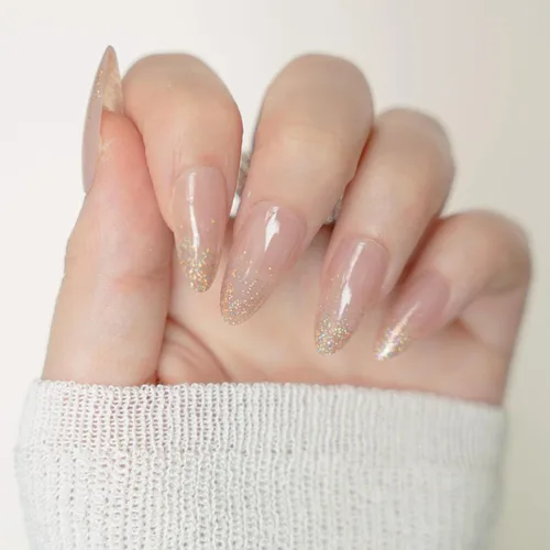 Vista 6 de 30 uñas postizas a presión de almendra, ajuste supremo y uñas de gel suave natural, 15 tamaños, kit de uñas postizas reutilizables con caja