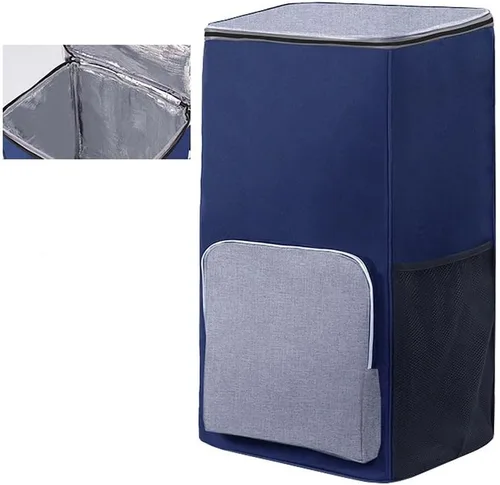 Vista 8 de Bolsa para carrito de compras, bolsa de repuesto para carro, capa interior de película de aluminio plateado, bolsa de almacenamiento impermeable