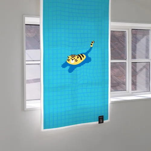 Vista 11 de Cortinas-Puertas-Estampado de Gato Ático (33 pulgadas de ancho x 55 pulgadas de largo)