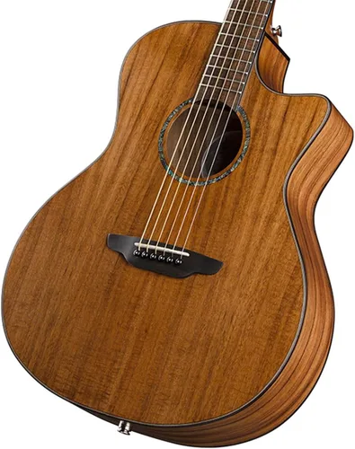Vista 6 de Luna High Tide Grand Concert Cutaway Guitarra Acústica/Eléctrica, KOA