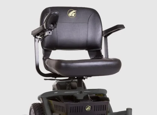 Vista 5 de Golden Technologies New LiteRider Envy - Silla de ruedas eléctrica, color rojo, asiento de 17 pulgadas