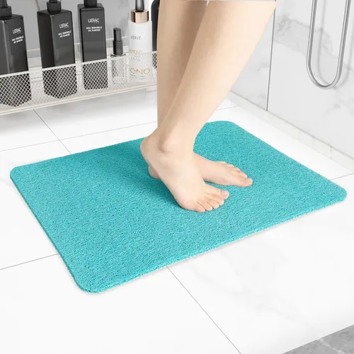 Vista 29 de Hargiis - Tapete antideslizante de secado rápido para tina y ducha, tapete exfoliante para pies, para baño, cocina u hotel, beige, 24 x 16 pulgadas