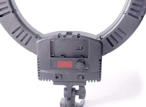 Vista 3 de Kaezi LED240 v2 - Anillo de luz LED bicolor de 12 pulgadas, 36 W, 240 unidades, 3000 K-6000 K, fotografía regulable para cámara fotográfica y video