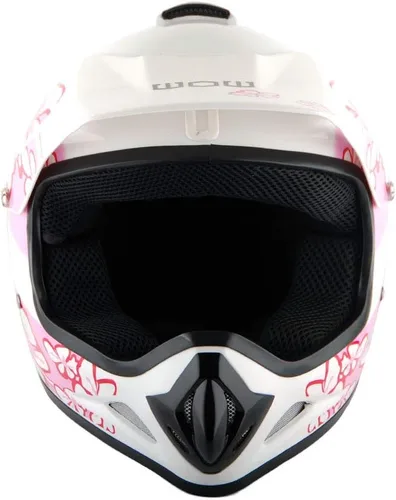 Vista 6 de Martian Casco de Motocross para Jóvenes Niños ATV Dirt Bike BMX MX Casco + Gafas + Guante Negro MG Youth Paquete: Spider Negro