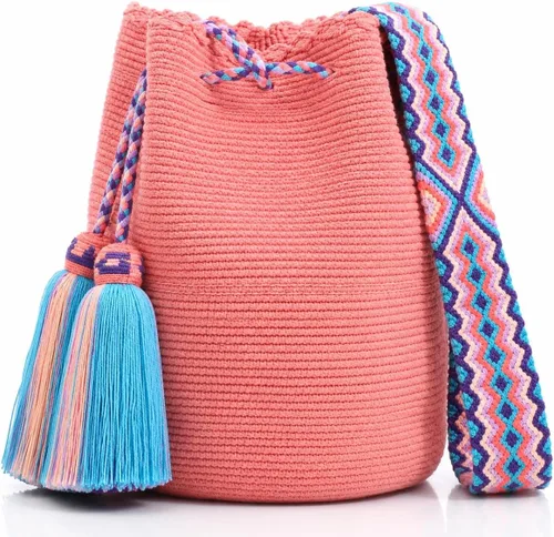 Vista 3 de WYOU Utopia classics Hobo in Wayuu Crochet, Grande Baru