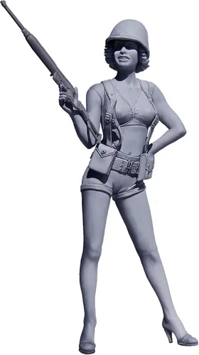 Vista 2 de Master Box Models "Alice" U.S. Army - Kit de serie Pin-Up #3 (escala 1:24)