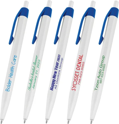 Vista 14 de 50 bolígrafos negros impresos en Estados Unidos, bolígrafo de tinta de escritura personalizado, impreso con tu logotipo y texto