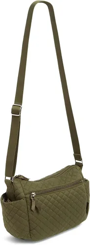 Vista 2 de Vera Bradley Bolso cruzado de algodón para mujer