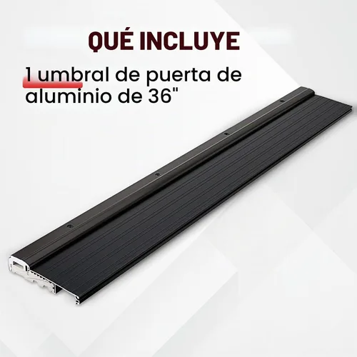 Vista 6 de Umbrales de puerta de aluminio de 36 "para puertas exteriores 5-5/8