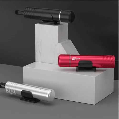 Vista 5 de 2 Pack de martillo de seguridad y cortador de asiento 2 en 1 para ventana de coche Mini herramienta de escape de emergencia con martillo