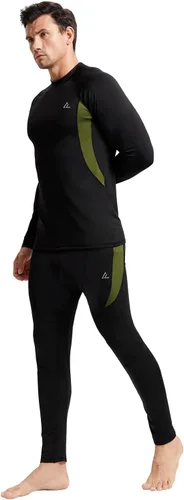 Vista 24 de Conjunto de ropa interior térmica para hombre, ropa interior larga 1#verde militar