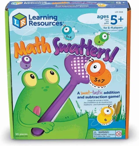Vista 4 de Learning Resources Juego de suma y resta de Matemáticas - Juegos de matemáticas, tarjetas flash de números, imprescindibles para el aula