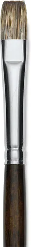 Vista 3 de Silver Brush Limited 26022 Monza Bright - Brocha para pinturas al óleo y acrílicas, tamaño 2, mango largo Long Handle, Fine Point Stiff Synthetic