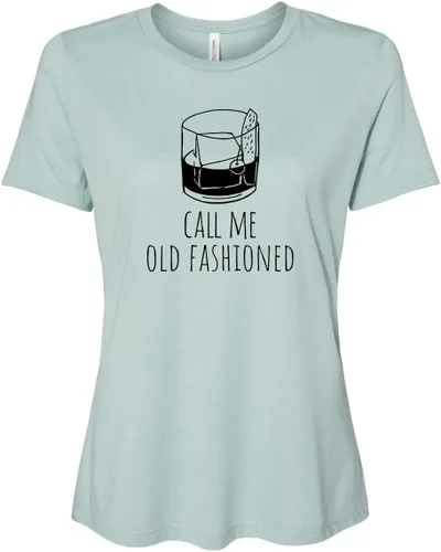 Vista 19 de Cute Women's Screen Printed Crew Neck Tee, Shirts With Sayings, Dusty Blue or Olive