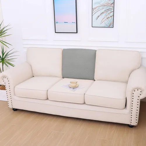 Vista 75 de hyha Fundas impermeables para sofá seccional, fundas de cojín Beige