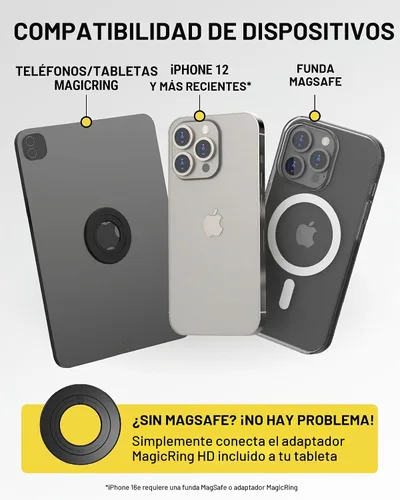 Vista 8 de Scosche Soporte magnético extra fuerte para teléfono celular, soporte para tableta/camión, semi y automóvil, soporte de succión MagSafe resistente