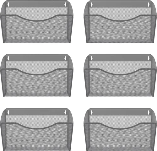 Vista 22 de EasyPAG Mesh Collection organizador de archivos y cartas para montar en pared, Negro