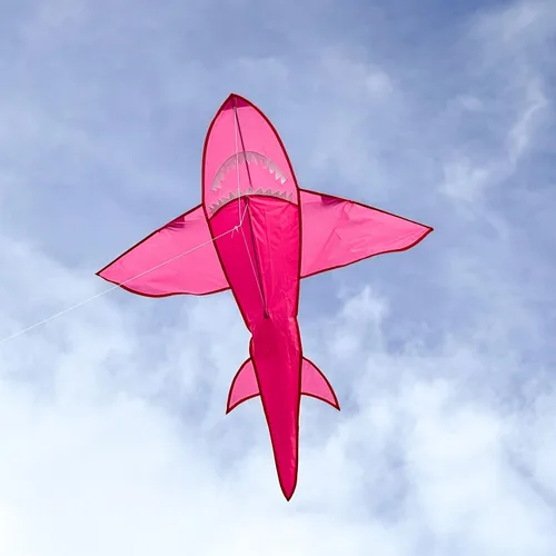 Vista 2 de in The Breeze 3D Shark Kite - Single Line - Easy-Flying - Includes Kite Line and Bag