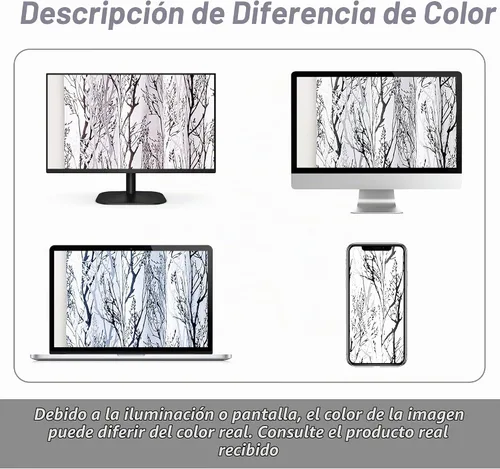 Vista 9 de DriftAway Cortinas opacas con diseño de ramas de árbol, doble capa, 84 pulgadas de largo, para dormitorio, estampado clásico, aislamiento térmico