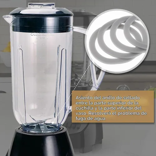 Vista 6 de Repuesto para junta de licuadora Black and Decker, junta de sellado de goma, repuesto 132812-07, compatible con Black & Decker Blender BL1900 BL3900