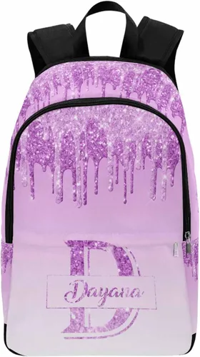 Vista 23 de MyPupSocks Mochila escolar personalizada con nombre personalizado mochila unisex, Multi 00, Personalizado