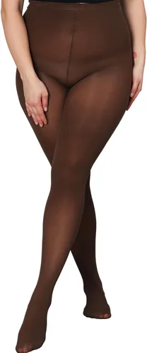 Vista 8 de DancMolly Medias de Talla Grande para Mujer, Pantimedias de Control Semiopacas de Nylon de Cintura Alta