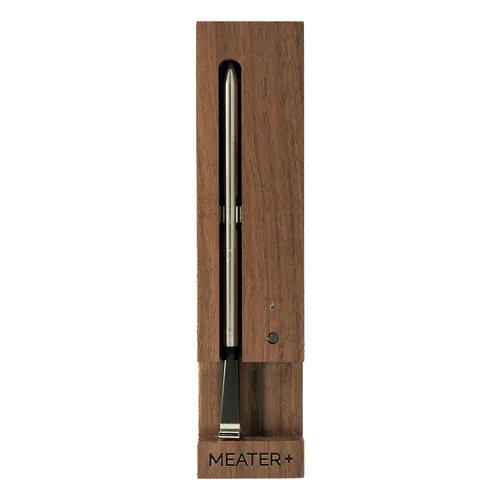 Vista 9 de MEATER Plus: Termómetro digital inalámbrico inteligente Bluetooth para carne, edición limitada, grabado King of the Grill, color azúcar moreno