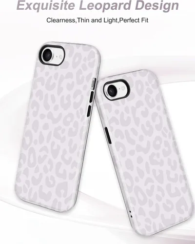 Vista 665 de Jusy Funda compatible con MagSafe con estampado de caparazón de tortuga marrón para iPhone 7/8/SE, cubierta protectora de TPU suave magnética