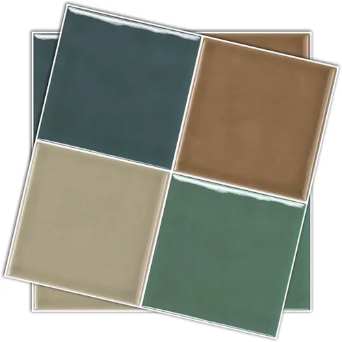 Vista 37 de Alwayspon Adhesivo de vinilo brillante de ladrillo de Provenza, autoadhesivo para azulejos de pared de transferencia de salpicaduras para cocina