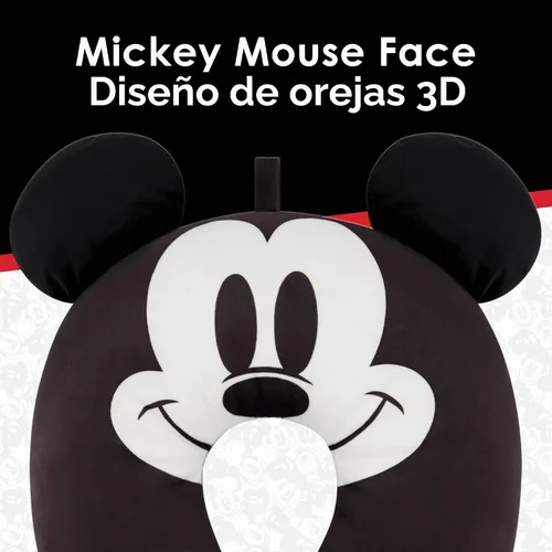 Vista 3 de FUL Disney Mickey Mouse - Almohada para el cuello, color negro