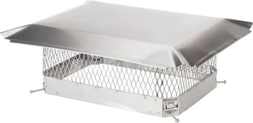 Vista 11 de HY-Guard HG99 Cubierta de Chimenea de Acero Galvanizado de Una Sola Salida con Perno, Tamaño de Malla 3/4", Se Adapta al Exterior de Baldosas