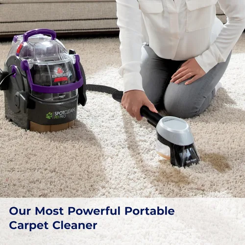 Vista 10 de [Usado] Bissell SpotClean Pet Pro - Limpiador de alfombras portátil, 2458