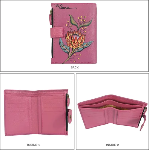 Vista 34 de Anna by Anuschka Cartera de mujer pintada a mano de cuero genuino para mujer