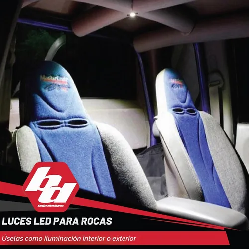 Vista 6 de Kit de luz LED para roca Baja Designs - 4 piezas. LED con arnés de cableado (blanco)