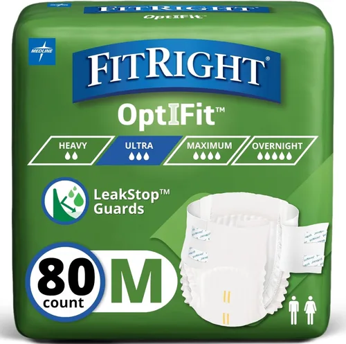 Vista 7 de FitRight Pañales para adultos, Absorción Ultra Fuerte, S (Talla de cintura 20in-32in), 20 unidades, calzoncillos OptiFit para incontinencia