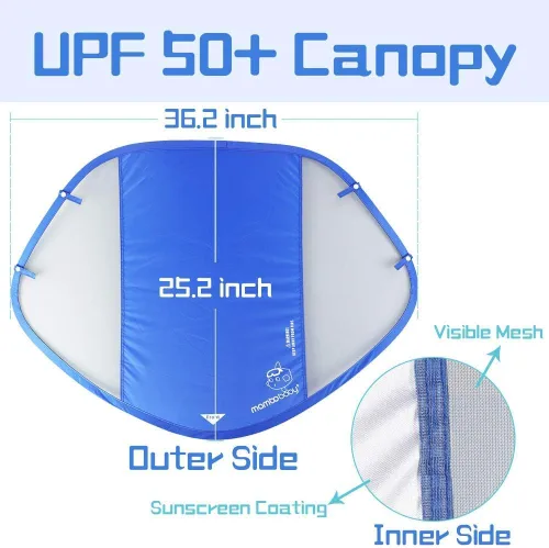 Vista 4 de Mambobaby Flotador de natación para bebé con cola, flotador sólido no inflable, mejora de flotador suave impermeable y agradable a la piel