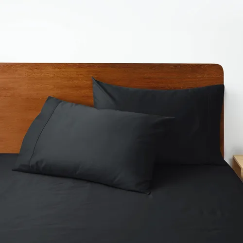 Vista 142 de Juego de 2 fundas de almohada 100% de algodón egipcio, fundas de almohada refrescantes de 400 hilos, fundas de almohada suaves y transpirables