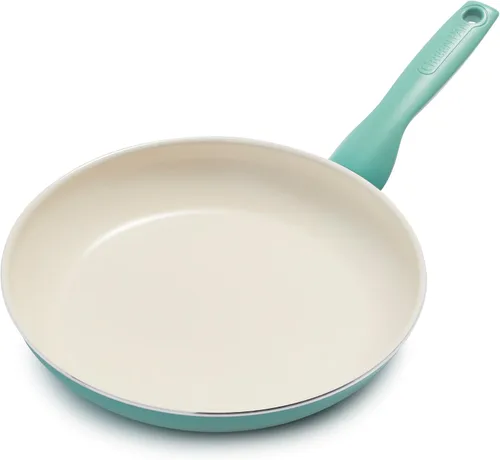 Vista 13 de GreenPan Rio Healthy Ceramic - Sartén antiadherente de 10 pulgadas, sin PFAS, apta para lavavajillas, color negro
