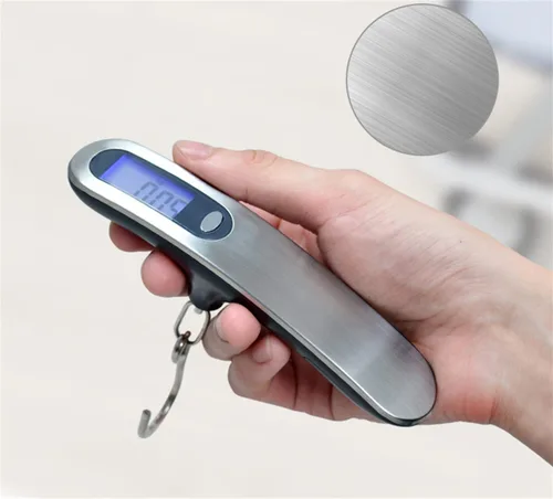 Vista 4 de TXY - Báscula de equipaje de 110.2 lbs110 libras, pantalla LCD portátil, báscula electrónica, equilibrio de peso, maleta, bolsa de viaje