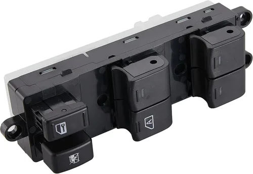 Vista 5 de ZAPOTST Interruptor de ventana eléctrica se adapta a Nissan Frontier Xterra 2005-2012. Interruptor de control principal eléctrico para puerta
