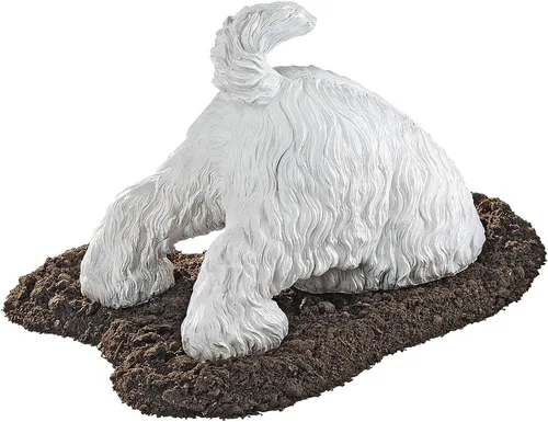 Vista 6 de Design Toscano Estatua de perro de excavación de Highland Terrier