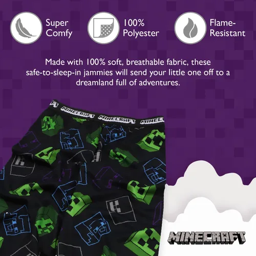 Vista 3 de Minecraft Pantalones de pijama para niños