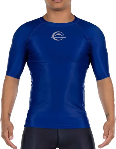 Vista 9 de FUJI Baseline Ranked Long Sleeve Jiu Jitsu Rashguard, BJJ Rashguard for Men and Women Negro