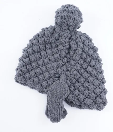Vista 7 de Gorro de punto hecho a mano con cabeza de Buda para mujer, para invierno, patinaje, camping, senderismo, gorro cálido