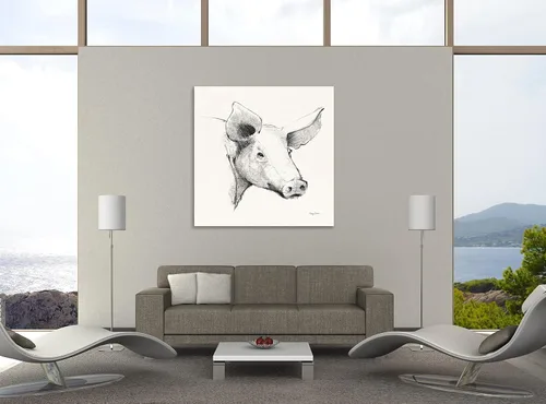 Vista 3 de Jaxson Rea "Life at Home VII Vintage Cream Gallery Wrapped Canvas by Avery Tillmon, 12" x 12