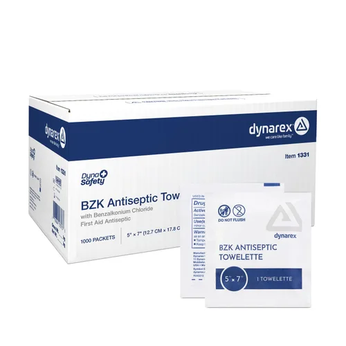 Vista 7 de Toallitas antisépticas Dynarex BZK (1331) y vendajes adhesivos American White Cross