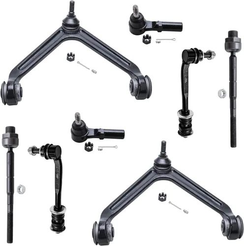 Vista 53 de Detroit Axle - Kit de brazos de control de extremo de 8 piezas para Toyota 2001-2003 Highlander 2002-2003 Camry Lexus ES300, 2 conjuntos de brazos