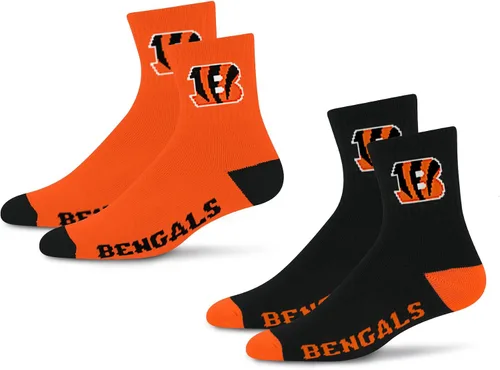Vista 4 de For Bare Feet Calcetines quarter NFL unisex para adultos