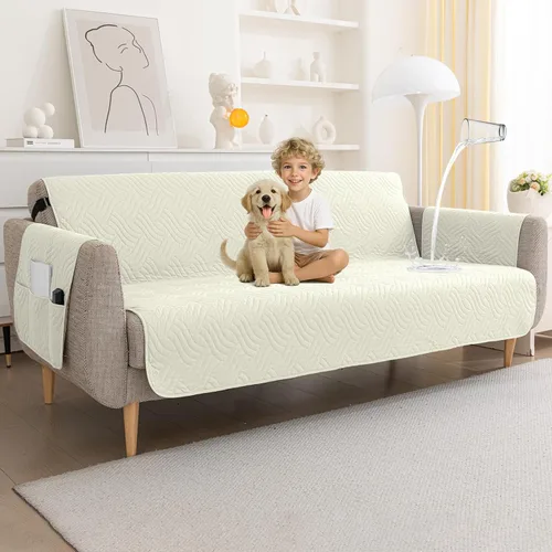 Vista 18 de Deep Dream Fundas impermeables para silla reclinable, funda antideslizante para sofá reclinable, protector de muebles para niños perezosos, funda